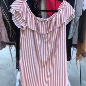 Off the shoulder Dress.